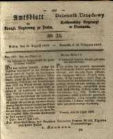 Amtsblatt der K&ouml;niglichen Regierung zu Posen. 1829.08.18 Nro.33