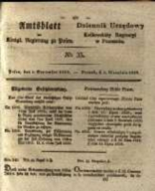Amtsblatt der K&ouml;niglichen Regierung zu Posen. 1829.09.01 Nro.35