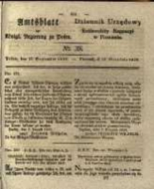 Amtsblatt der Königlichen Regierung zu Posen. 1829.09.29 Nro.39