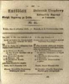 Amtsblatt der K&ouml;niglichen Regierung zu Posen. 1829.10.13 Nro.41
