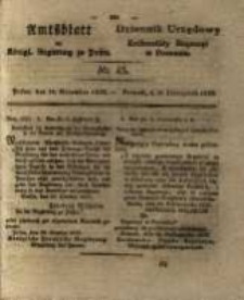 Amtsblatt der Königlichen Regierung zu Posen. 1829.11.10 Nro.45