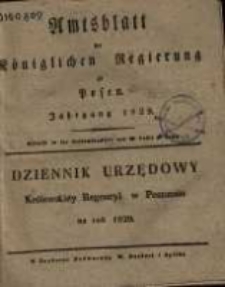 Wykaz urządzeń I obwieszczeń w Dzienniku Urzędowym Kr&oacute;lewskiey Regencyi w Poznaniu od Nr. 1. (d. 6. Stycznia) aż do włącznie Nr. 26. (d. 30. Czerwca) 1829. zawartych