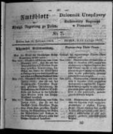 Amtsblatt der K&ouml;niglichen Regierung zu Posen. 1828.02.12 Nro.7