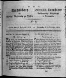 Amtsblatt der K&ouml;niglichen Regierung zu Posen. 1828.02.19 Nro.8