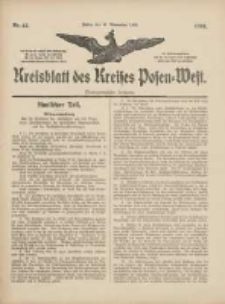 Kreisblatt des Kreises Posen-West 1909.11.11 Jg.21 Nr45