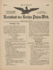 Kreisblatt des Kreises Posen-West 1910.03.24 Jg.22 Nr13