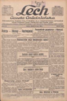 Lech.Gazeta Gnieźnieńska: codzienne pismo polityczne dla wszystkich stan&oacute;w. Dodatki: tygodniowy "Lechita" i powieściowy oraz dwutygodnik "Leszek" 1934.03.13 R.35 Nr58