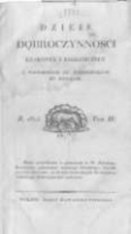 Dzieje Dobroczynności Krajowey i Zagraniczney z Wiadomościami ku Wydoskonaleniu jey Służącemi. 1823 R.4 t.2