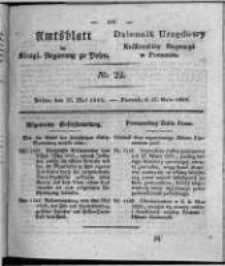 Amtsblatt der K&ouml;niglichen Regierung zu Posen. 1828.05.27 Nro. 22