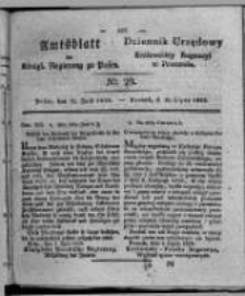 Amtsblatt der K&ouml;niglichen Regierung zu Posen. 1828.07.15 Nro. 29