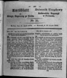 Amtsblatt der K&ouml;niglichen Regierung zu Posen. 1828.07.29 Nro. 31