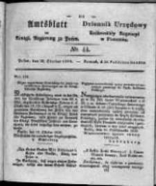 Amtsblatt der K&ouml;niglichen Regierung zu Posen. 1828.10.28 Nro. 44
