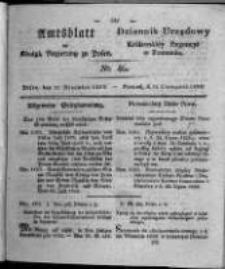 Amtsblatt der K&ouml;niglichen Regierung zu Posen. 1828.11.11 Nro. 46