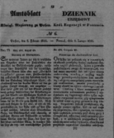 Amtsblatt der K&ouml;niglichen Regierung zu Posen. 1841.02.07 Nro.6
