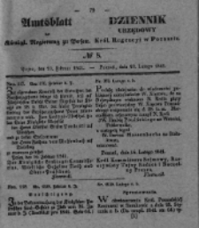 Amtsblatt der K&ouml;niglichen Regierung zu Posen. 1841.02.21 Nro.8