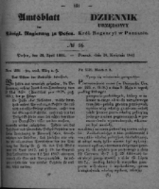Amtsblatt der K&ouml;niglichen Regierung zu Posen. 1841.04.18 Nro.16