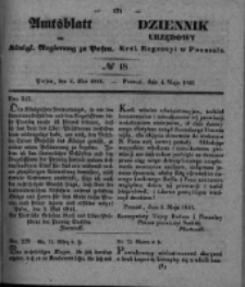 Amtsblatt der Königlichen Regierung zu Posen. 1841.05.02 Nro.18