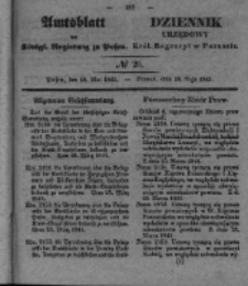 Amtsblatt der Königlichen Regierung zu Posen. 1841.05.16 Nro.20
