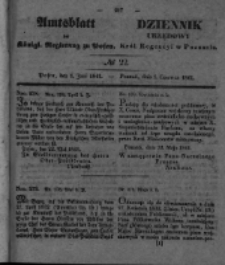 Amtsblatt der K&ouml;niglichen Regierung zu Posen. 1841.06.01 Nro.22