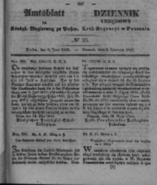 Amtsblatt der K&ouml;niglichen Regierung zu Posen. 1841.06.08 Nro.23