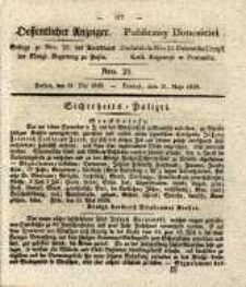 Oeffentlicher Anzeiger. 1839.05.21 Nr 21