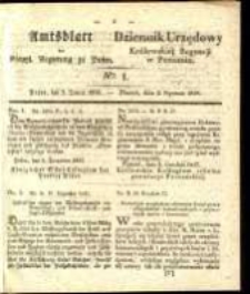 Amtsblatt der K&ouml;niglichen Regierung zu Posen. 1838.01.02 Nro.1