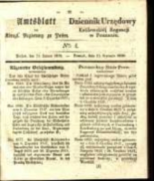 Amtsblatt der K&ouml;niglichen Regierung zu Posen. 1838.01.23 Nro.4