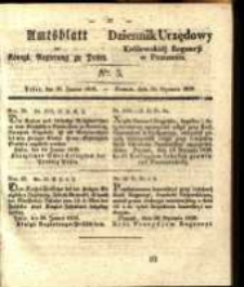 Amtsblatt der Königlichen Regierung zu Posen. 1838.01.30 Nro.5