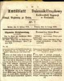 Amtsblatt der Königlichen Regierung zu Posen. 1838.02.13 Nro.7