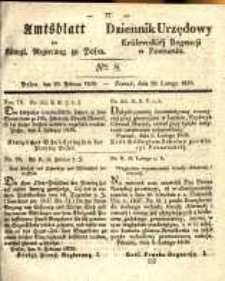 Amtsblatt der K&ouml;niglichen Regierung zu Posen. 1838.02.20 Nro.8