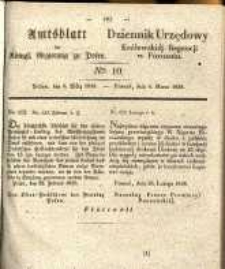 Amtsblatt der K&ouml;niglichen Regierung zu Posen. 1838.03.06 Nro.10