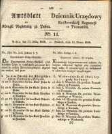 Amtsblatt der K&ouml;niglichen Regierung zu Posen. 1838.03.13 Nro.11