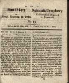 Amtsblatt der K&ouml;niglichen Regierung zu Posen. 1838.03.20 Nro.12