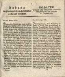 Dodatek tyczący się instytutu leczenia obłąkanych na umyśle w Owińskach