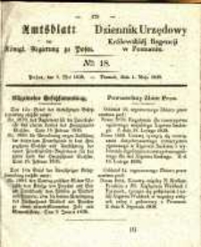 Amtsblatt der Königlichen Regierung zu Posen. 1838.05.01 Nro.18