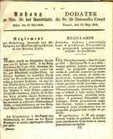 Dodatek do Nr. 20 Dziennika Urzęd. Poznań, dnia 15. Maja 1838