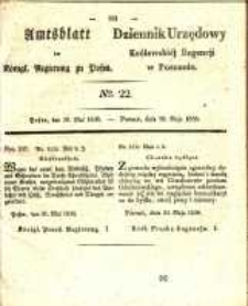 Amtsblatt der Königlichen Regierung zu Posen. 1838.05.29 Nro.22
