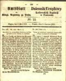 Amtsblatt der Königlichen Regierung zu Posen. 1838.06.05 Nro.23