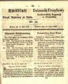 Amtsblatt der K&ouml;niglichen Regierung zu Posen. 1838.07.10 Nro.28
