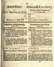 Amtsblatt der K&ouml;niglichen Regierung zu Posen. 1838.08.14 Nro.33