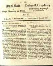 Amtsblatt der K&ouml;niglichen Regierung zu Posen. 1838.09.11 Nro.37