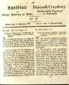 Amtsblatt der Königlichen Regierung zu Posen. 1838.09.11 Nro.37