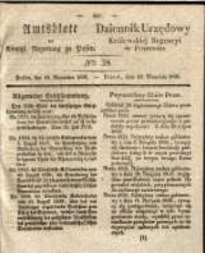 Amtsblatt der K&ouml;niglichen Regierung zu Posen. 1838.09.18 Nro.38
