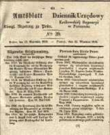 Amtsblatt der K&ouml;niglichen Regierung zu Posen. 1838.09.25 Nro.39