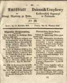Amtsblatt der Königlichen Regierung zu Posen. 1838.09.25 Nro.39