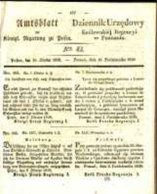 Amtsblatt der Königlichen Regierung zu Posen. 1838.10.16 Nro.42