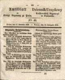 Amtsblatt der Königlichen Regierung zu Posen. 1838.11.13 Nro.46