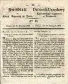 Amtsblatt der Königlichen Regierung zu Posen. 1838.11.27 Nro.48
