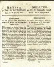 Dodatek do Nr. 48. Dziennika Urzęd. Poznań, dnia 27. Listopada 1838
