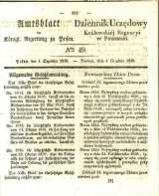 Amtsblatt der Königlichen Regierung zu Posen. 1838.12.04 Nro.49